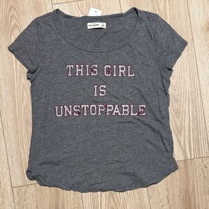 Abercrombie Kids Gray Graphic T-Shirt